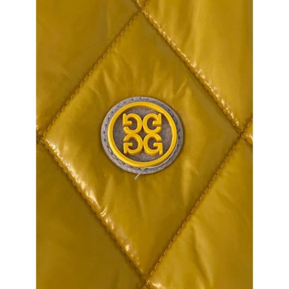G/FORE Quilted Shiny Yellow Golf Vest - Picture 5 of 9